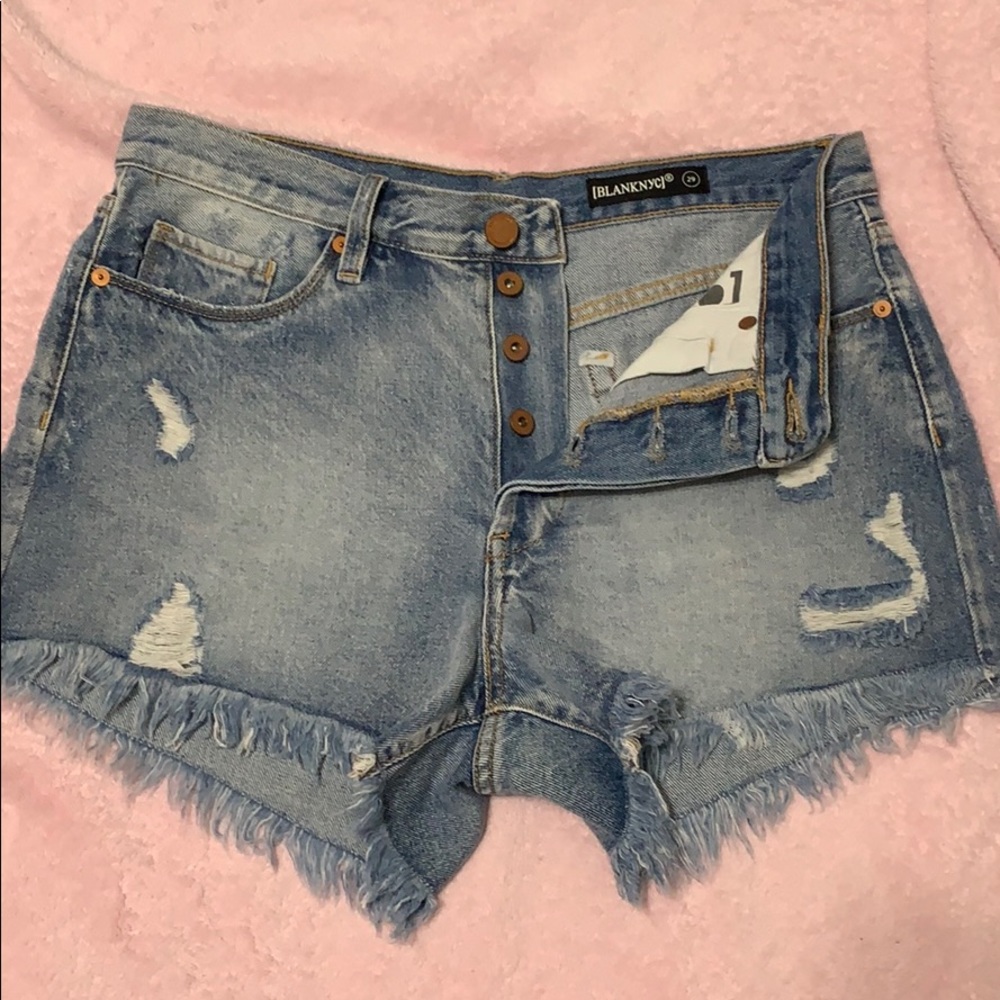 BLANKNYC Ripped Jean shorts
